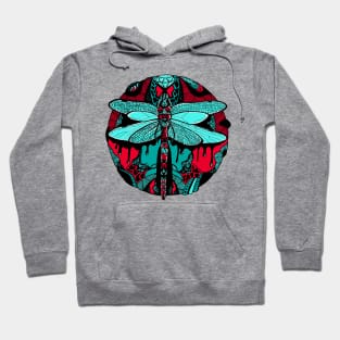 Turqred Circle of the Dragonfly Hoodie